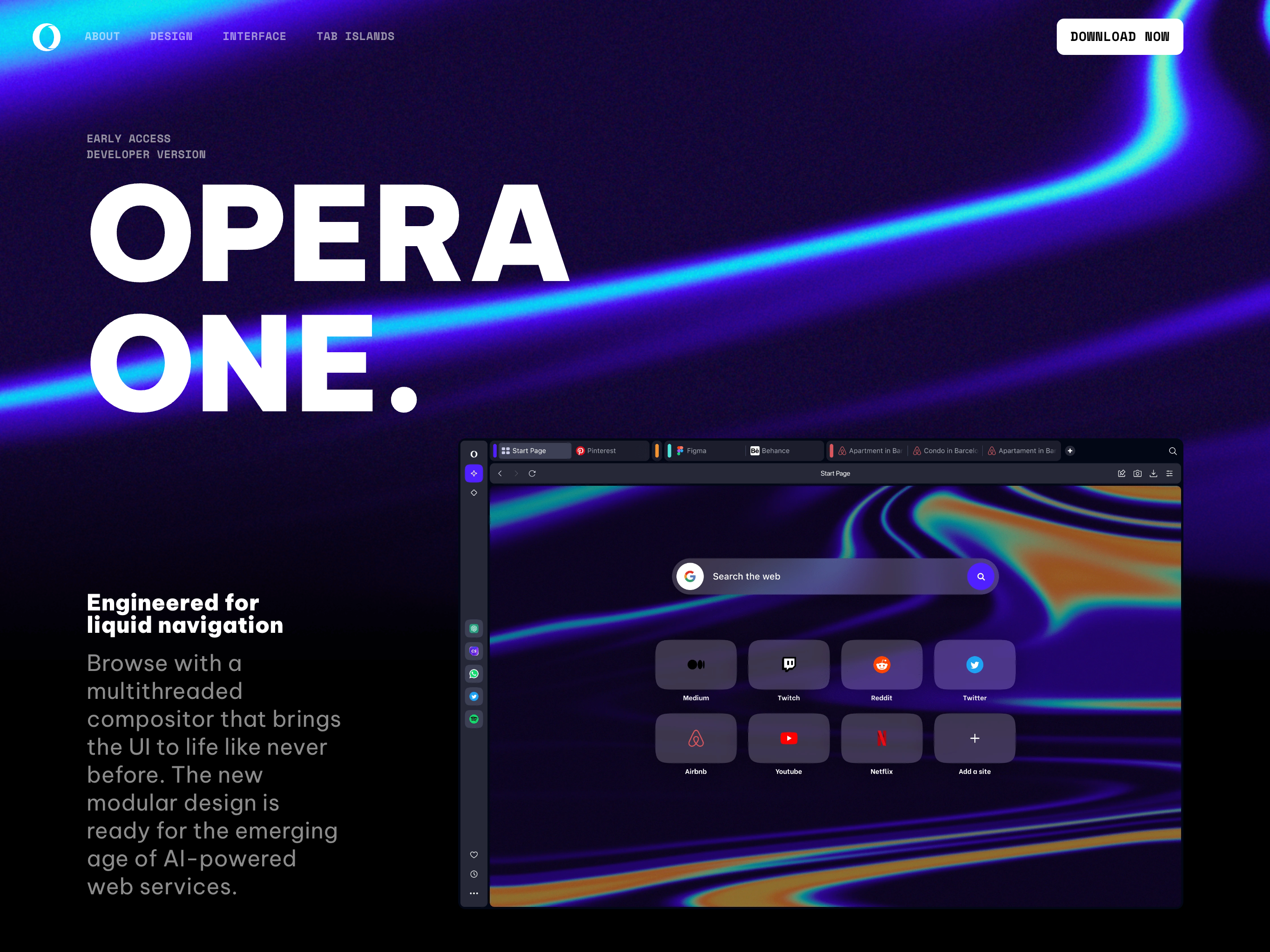 Opera lança navegador Opera One com design modular e Tab Islands